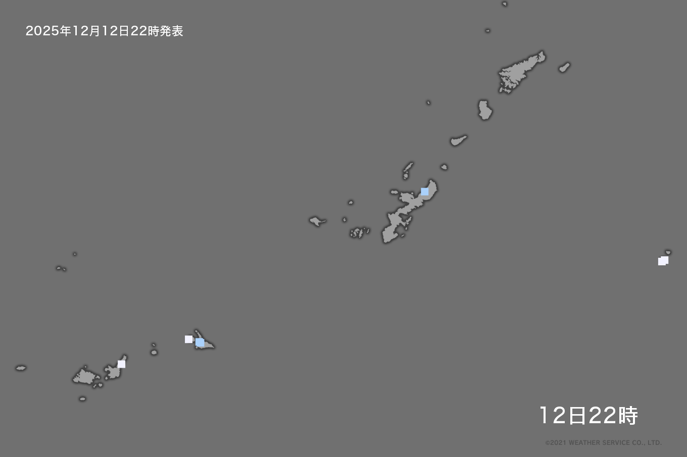 沖縄の降水量分布