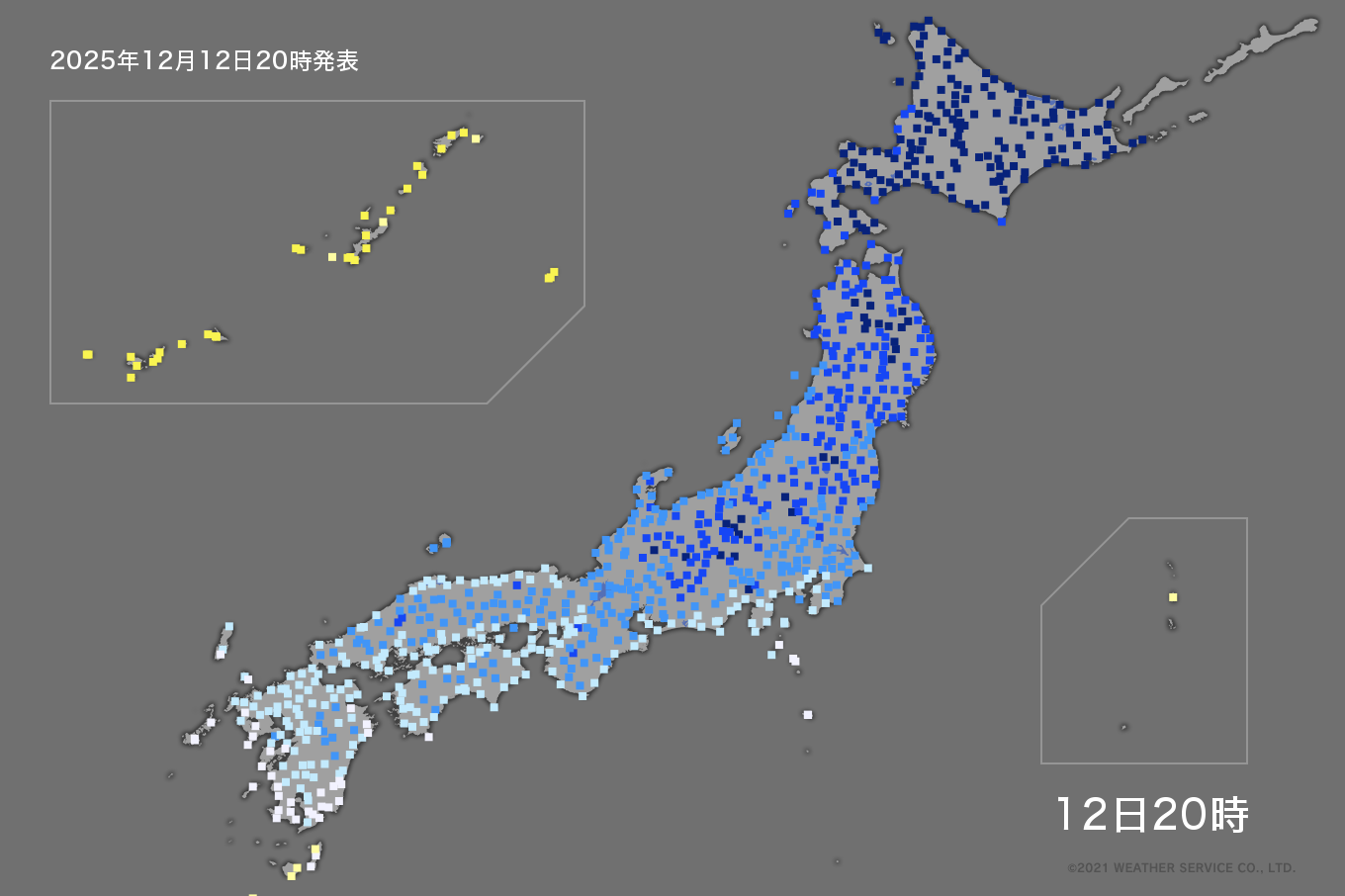 全国の気温分布