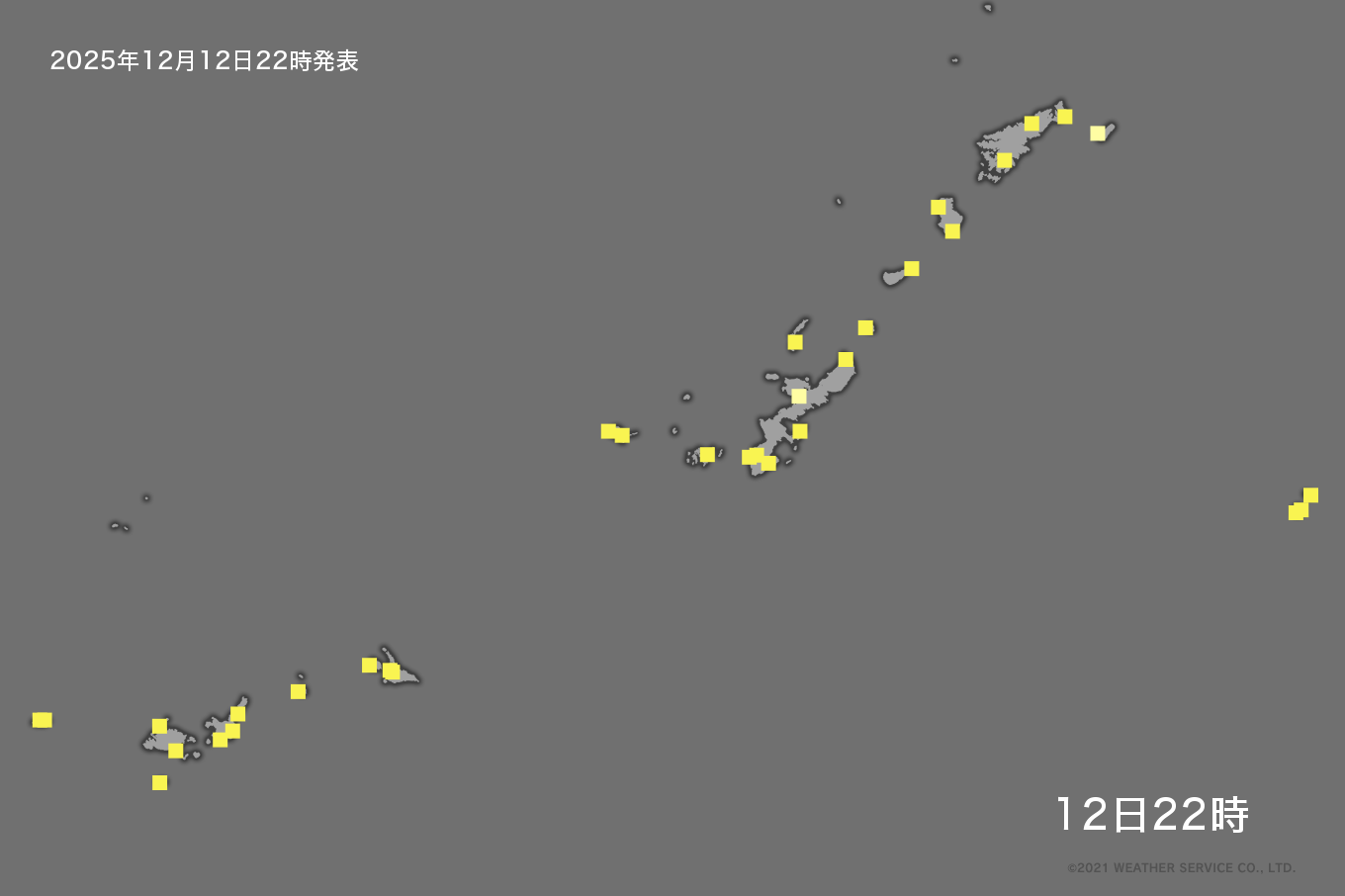 沖縄の気温分布