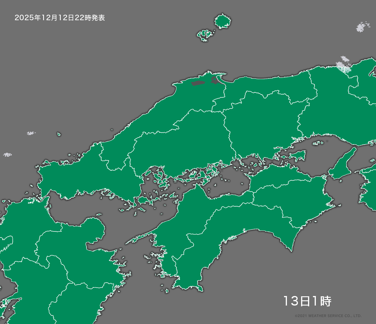 降水短時間予報 - 3時間後