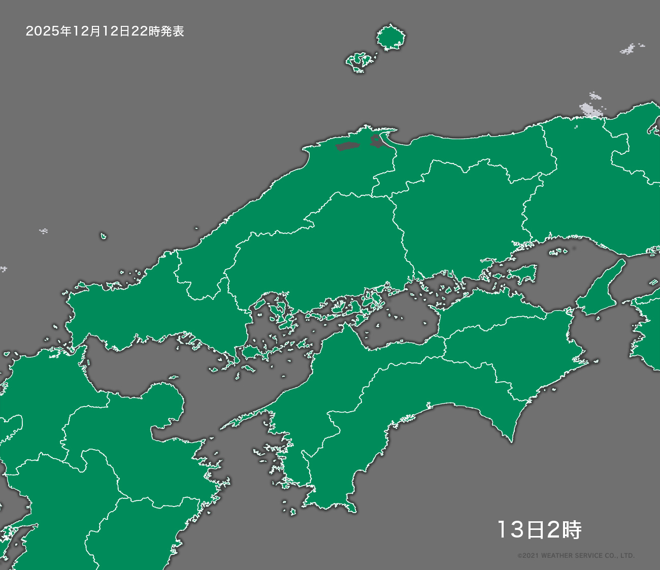 降水短時間予報 - 4時間後