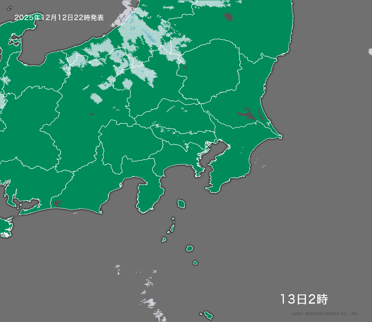 降水短時間予報 - 4時間後