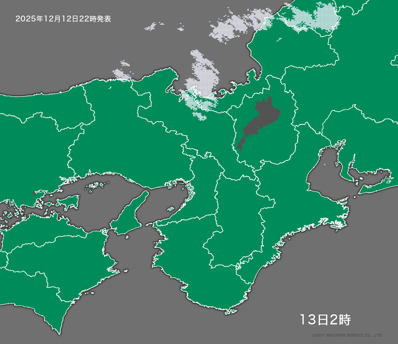 降水短時間予報 - 4時間後
