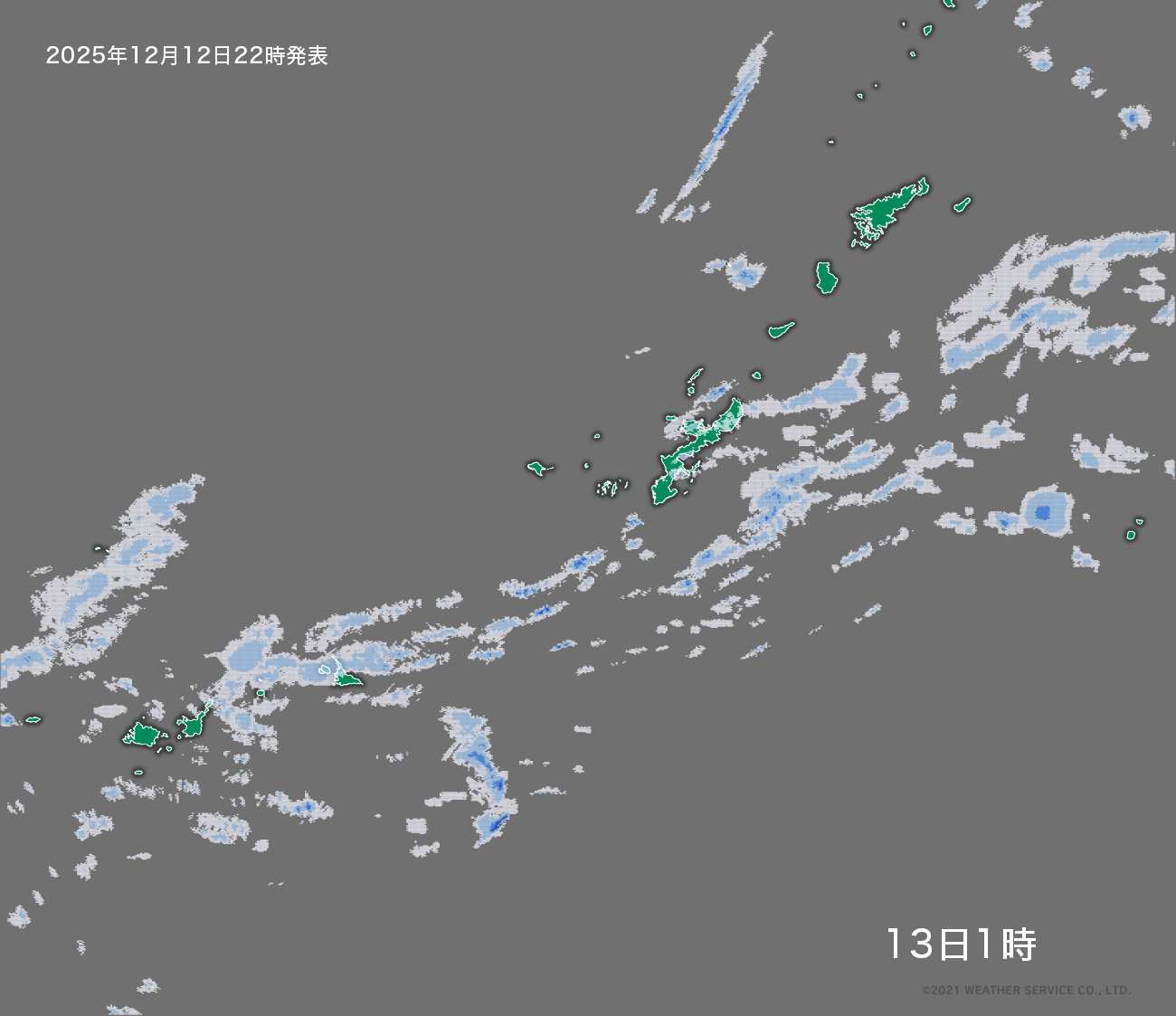 降水短時間予報 - 3時間後