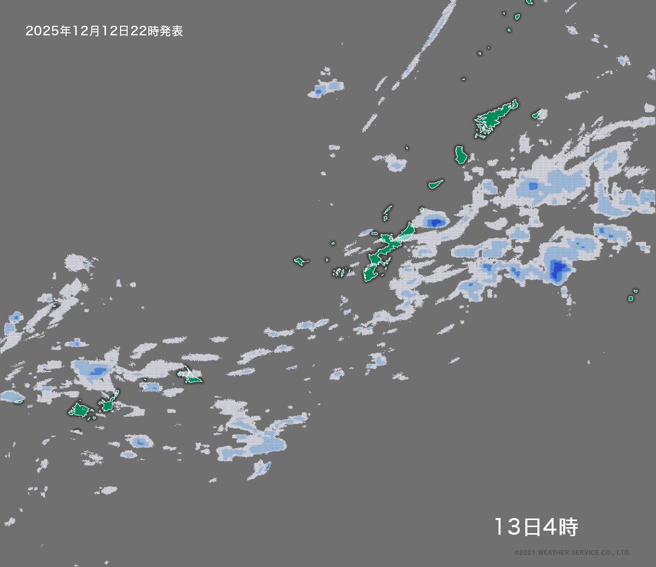 降水短時間予報 - 6時間後